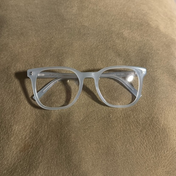 Warby Parker Rosie Powder Blue Wide Non-RX - Picture 4 of 8